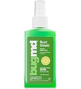 BugMD Buzz Shield (1-Pack) - Mosquito Repellent Outdoor Spray for Body, Insect Repellent, Tick Re...