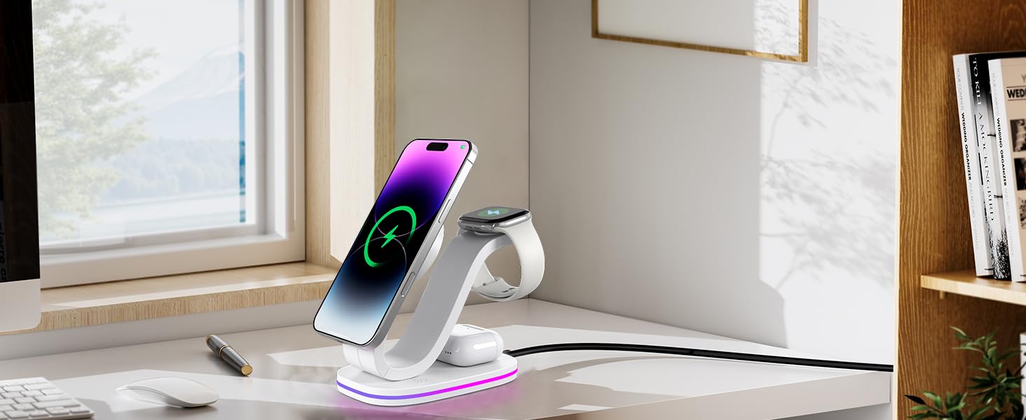 3in 1 apple charging station fast charger iphone accessories