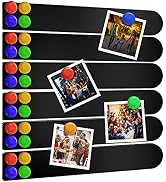 6 Pieces Frameless Magnetic Stainless Iron Board Strips Bulletin Bar Board Memo Strip Set with 48...
