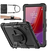 SEYMAC stock Drop-Proof Protection Case with 360° Rotate Stand &amp;Strap [Pen Holder] &amp; Screen Prote...