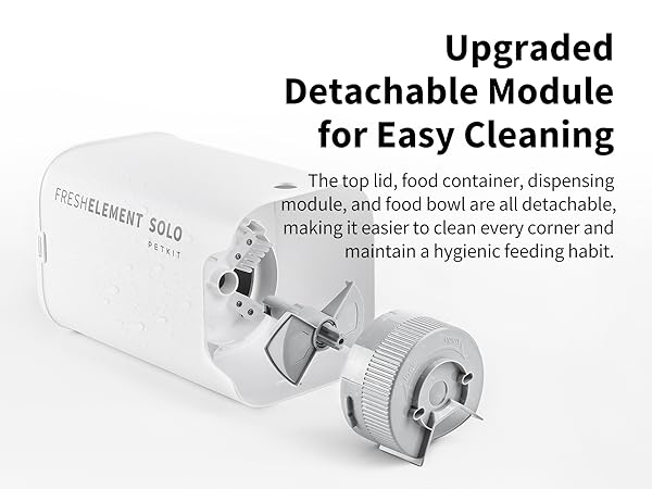 detachable automatic pet feeder