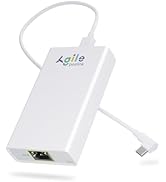 Gigabit PoE to USB C Converter for Smart Phone/Tablet, USB-C to Ethernet Adapter with 23W Chargin...