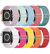 10 Pack Stretchy Bands Compatible with Apple Watch Band 40mm 38mm 41mm 42mm 44mm 45mm 46mm 49mm W...
