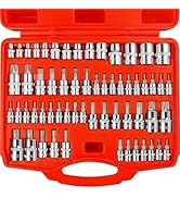 WETT Master Torx Bit Socket and External Torx Socket Set, 60-Piece 1/4