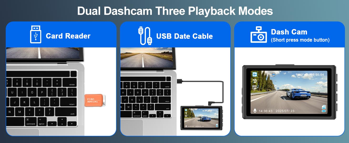 dash cam front and rear