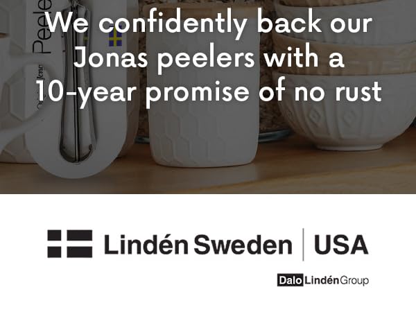 Linden Sweden Jonas Peeler Peel with Ease Save time Meal prep Easy-to-use Potato Peelers