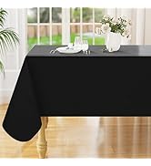 Smiry Rectangle Table Cloth 60x84 Inch, Waterproof Wipeable Vinyl Tablecloths Protector, Oil Spil...