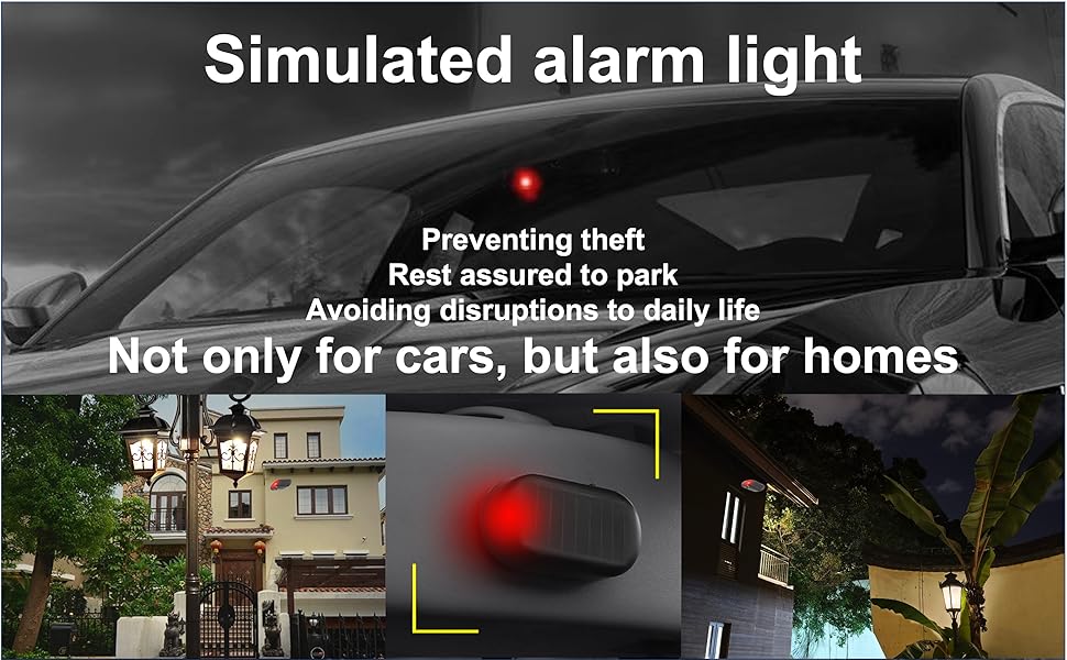Solar anti-theft warning light
