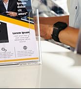 MaxGear Brochure Holder 2 Tier 6x9 inch Acrylic Literature Display Stand Clear Plastic Flyer Hold...