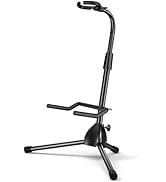 Universal Guitar Stand with Secure Lock Neck Holder, Acoustic Guitar Stand Floor for Electric Gui...