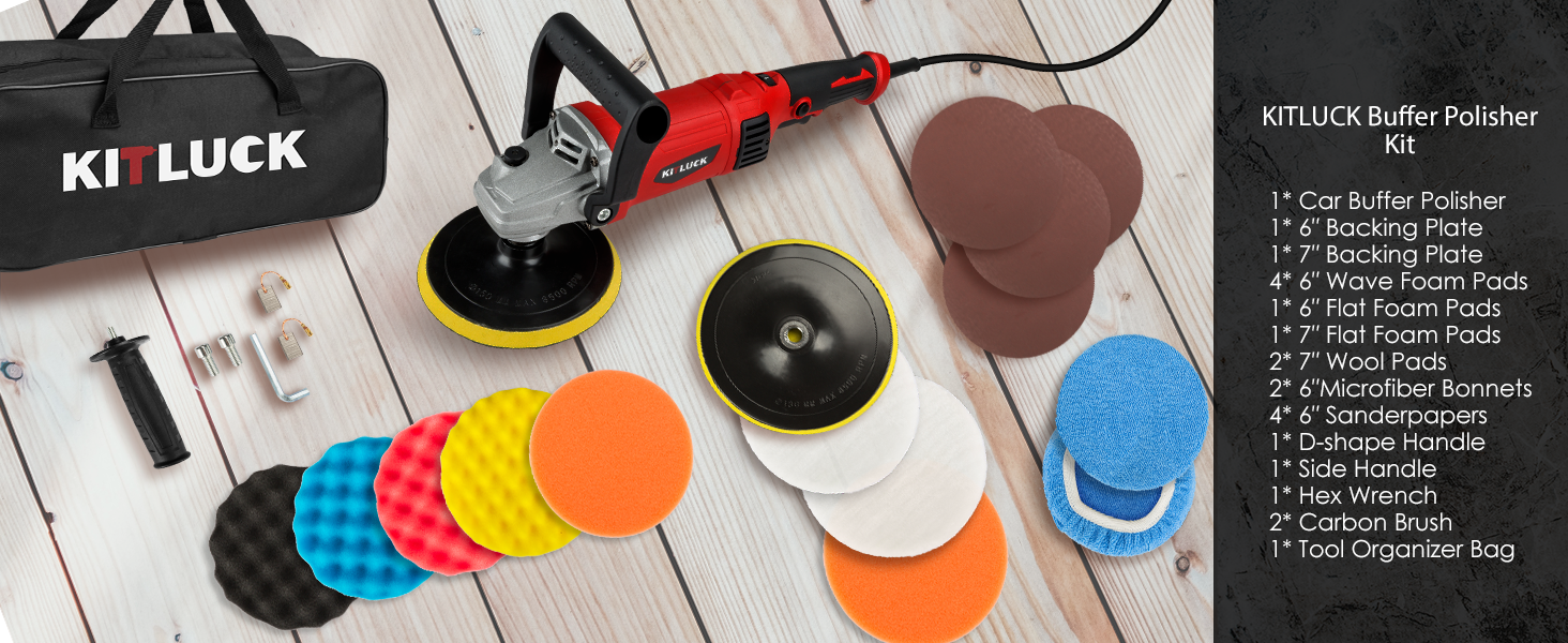 car polisher and buffer kit