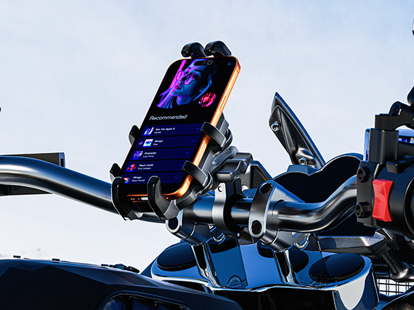 Anti-Vibration motorcycle phone mount