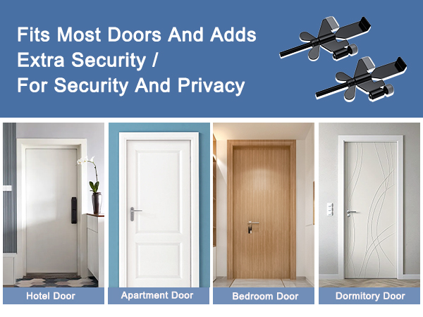 Door Stop Alarm wit Adjustable Portable Door Lock