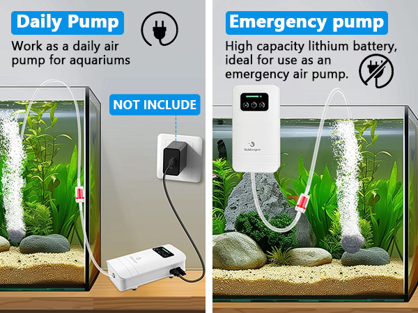 battery powered aquarium air pump