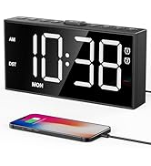 PPLEE Alarm Clock for Bedroom,Upgrade Digital Clock Large Bold Number,5 Level Brightness Volume,2...