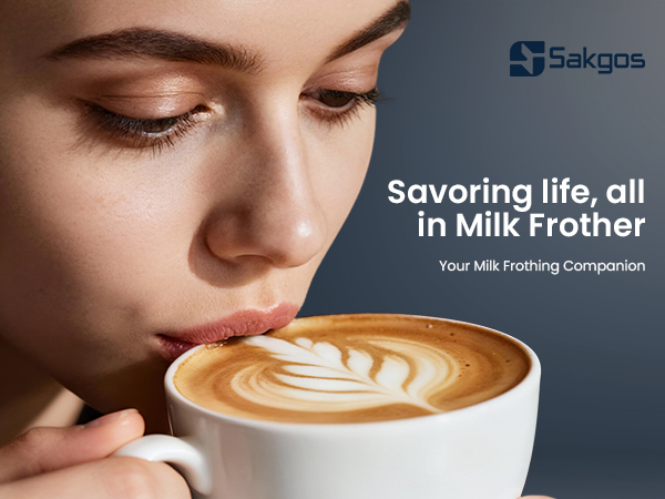 Milk Frother Rechargeable Handheld-Electric Whisk Adjustable, Coffee Frother Wand, , Drink Mixer 