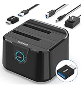 GODO USB 3.0 to SATA III Mini Dual Bay External Hard Drive Docking Station for 2.5 / 3.5 inch HDD...