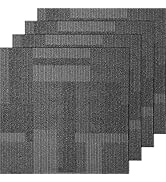 VEVOR Carpet Tiles Reusable, 24 PCS, 24"x 24", Squares Soft Padded Carpet, Carpet Floor Tiles Eas...