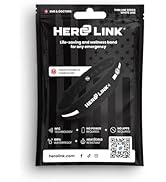 Hero Link Medical ID Bracelet &amp; Wellness Wristband – Adjustable Silicone, Waterproof, Heat-Resis...