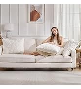 HKMR Faux Fur Fluffy Pillow Cases,Set of 2 Decorative Throw Pillow Cover,Ultra Soft Furry Pillow ...