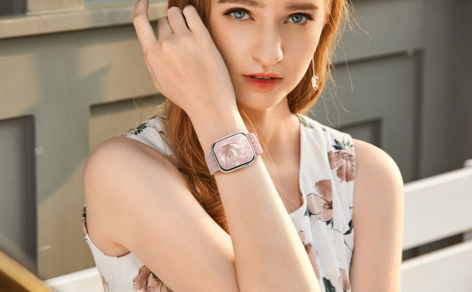 stretchy apple watch bands for women