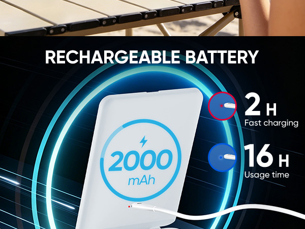 RECHARGEABLE TRAVEL MAKEUP MIRROR