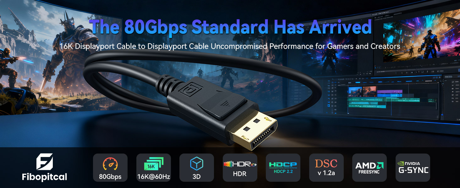 displayport cable TD3 DP80