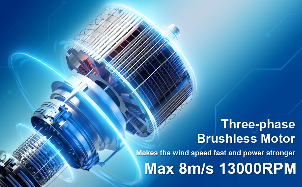 HIGH SPEED PORTABLE MINI FAN THREE-PHASE BRUSHLESS MOTOR