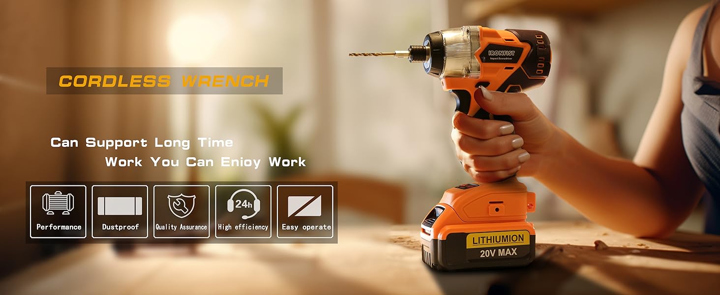 Cordless impact drive drill power electric 1/4 inch high torque brushless set combo lithium