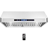 COSMO COS-QS75 30 in. Under Cabinet Range Hood with 500 CFM, Permanent Filters, LED Lights, Conve...