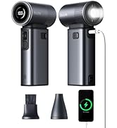 JISULIFE Portable Handheld Fan 5 IN 1, 100 Speed, 9000mAh Max 25 Hrs Mini Fan Rechargeable 18W Po...