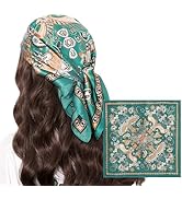 VANLINKER Paisley Satin Head Scarf for Women Men Versatile Silk-Like Hair Scarf Vintage Bandana L...