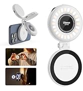 ULANZI Magnetic Selfie Light White, LED Fill Light Compatible with Magsafe, LED Selfie Ring Light...