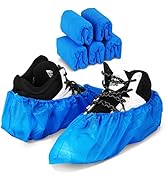 Green Convenience 100 Pack 50 Pairs Disposable Shoe Covers Boot Cover Waterproof, Dust proof, The...