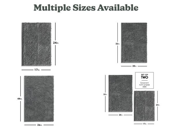 HH Chenille Bathroom Rug