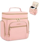 Hanke Large Toiletry Bag for Women Travel, Double Layer Organizer with Wide Opening for Full-Size...