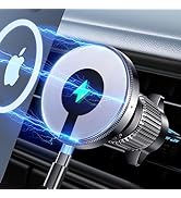 Guceful Wireless Charger for Car 15W [Military Grade Powerful Magnetic] Hands Free Adjustable for...