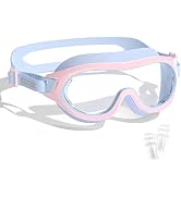 COPOZZ Kids Swim Goggles for 6-14, Wide View Swimming Goggles No Leak Anti Fog UV Protection Yout...
