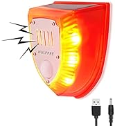 HULPPRE Upgraded Solar Outdoor Motion Sensor Alarm Dog Barking&amp;Gunshot Sound 129db Loud Noise Mak...