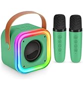 Mini Karaoke Machine for Kids, Girl Toys Gifts, Kids Karaoke Wireless Microphone for 4,5,6,7,8,9,...