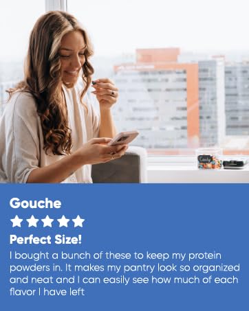 Chef&amp;#39;s Path Food Storage Containers Stackable Organized Pantry Kitchen