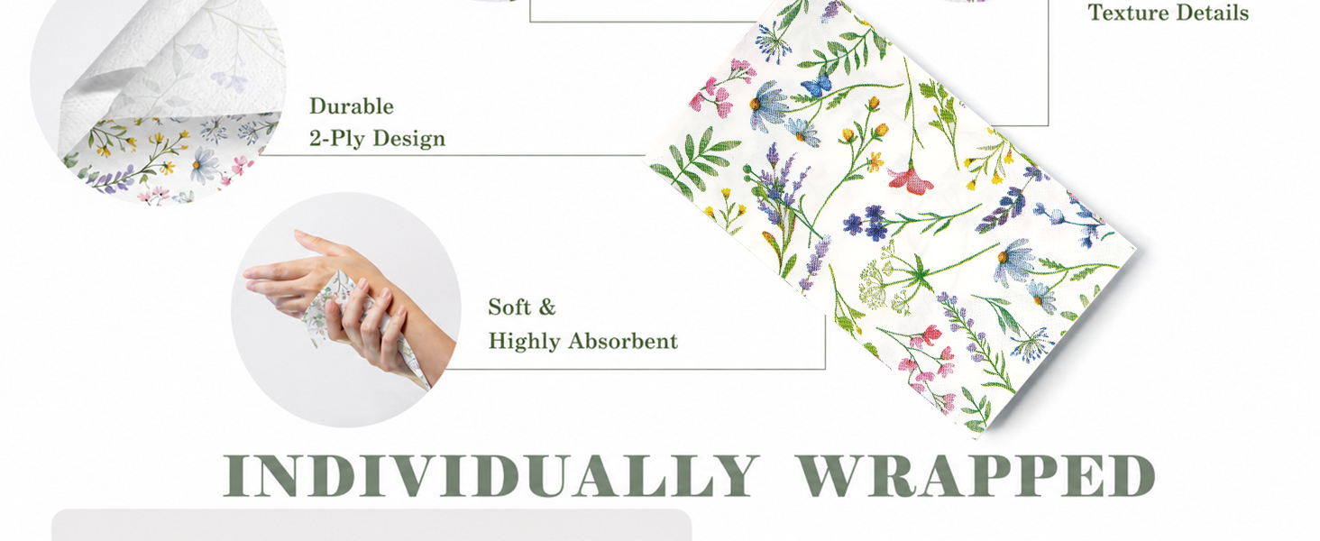 wildflower napkins