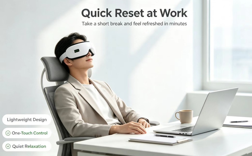 Quickly relieve eye fatigue while working