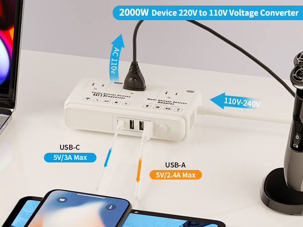 voltage converter 110v to 220v rockstone power