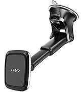 Magnetic Phone Car Mount with Quick Extension Telescopic Arm, 1Zero Hands-Free Windshield Dashboa...