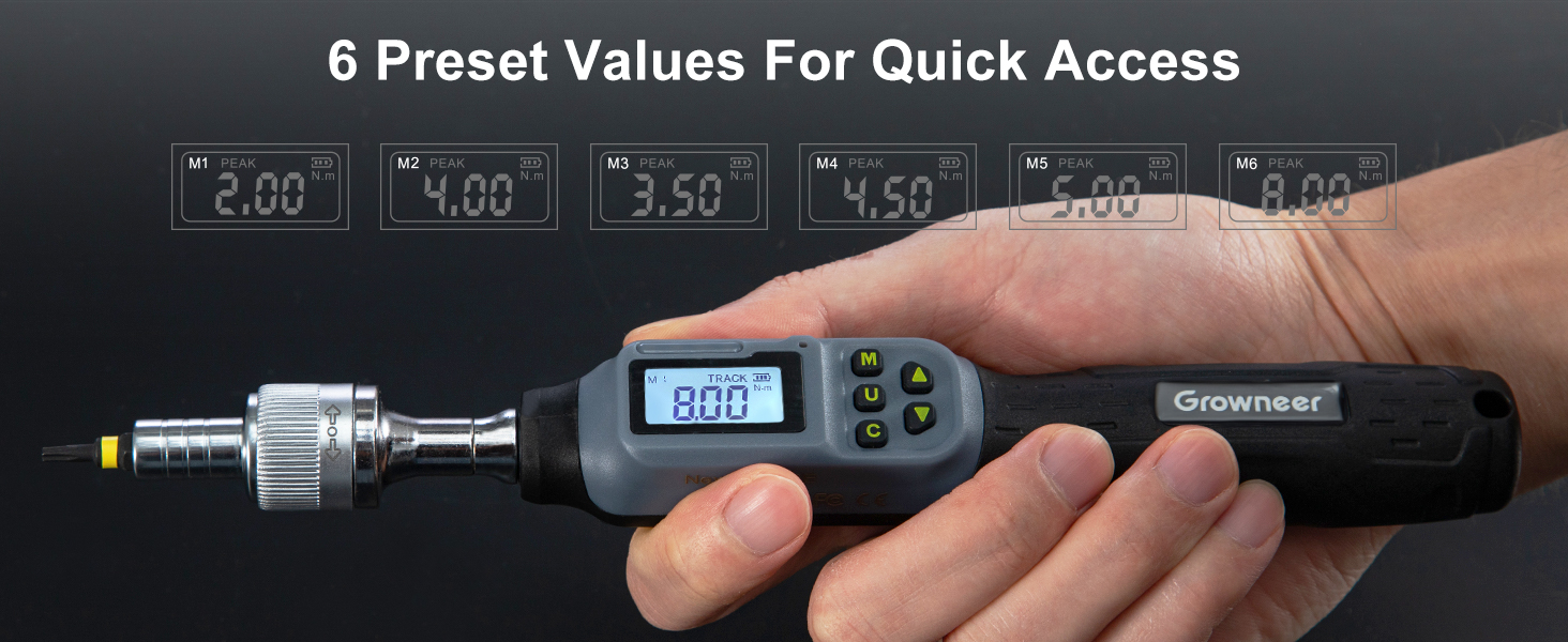 digital inch pound torque screwdriver
