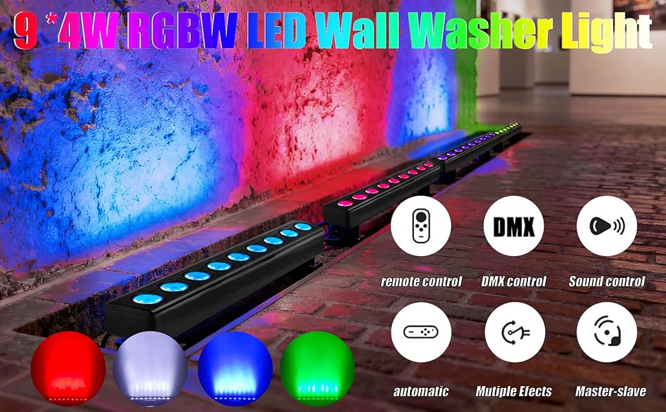 9 * 4W RGBW