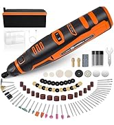HARDELL 12V Cordless Rotary Tool, 6-Speeds Rotary Tool Kit, 30000RPM Power Rotary Tools with 94 A...