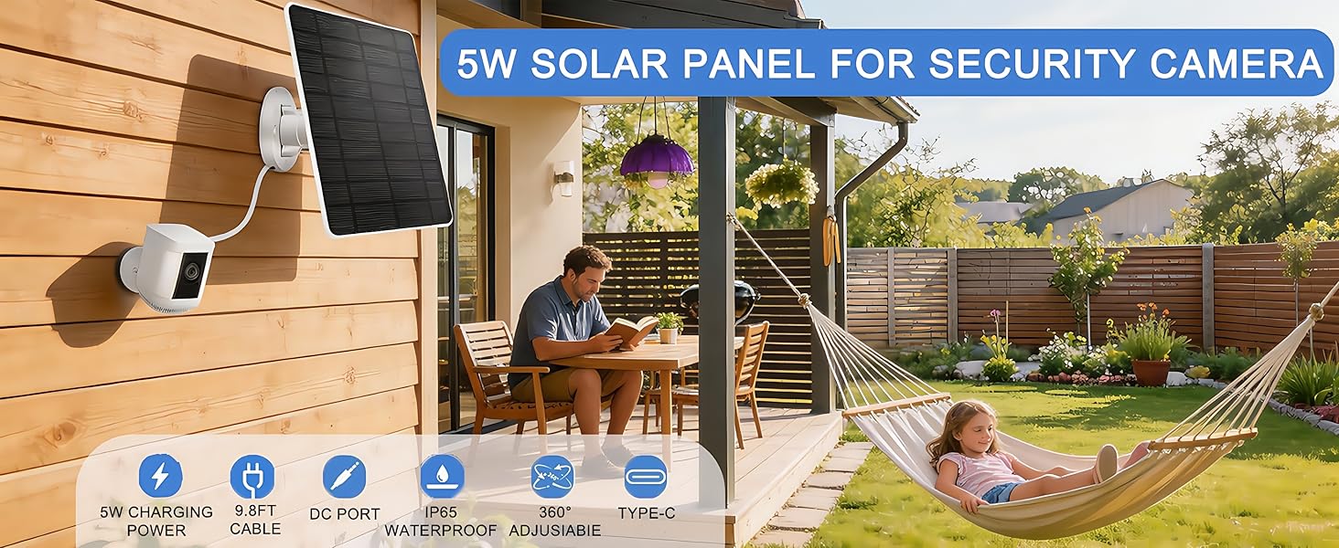 ring camera solar panel