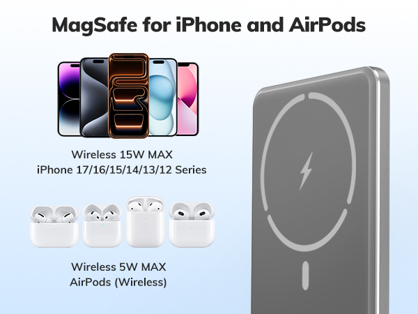 power bank for iphone magnetic ultra thin magsafe power bank magsafe charger power bank wireless